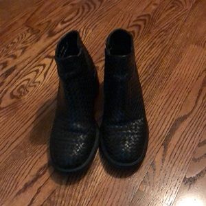 Bass Braided leather booties